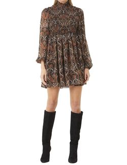 Style 1-1137717975-3236 Misa Los Angeles Brown Size 4 Keyhole Sheer Free Shipping Cocktail Dress on Queenly