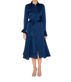 Style 1-1221306171-2791 Nouvelle / Silk95five Blue Size 12 Free Shipping Navy Cocktail Dress on Queenly