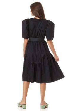 Style 1-1230906245-2901 Crosby by Mollie Burch Black Size 8 Belt Summer Mini Cocktail Dress on Queenly