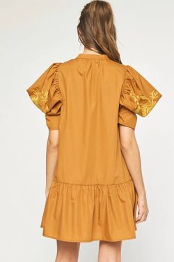 Style 1-1235347792-3472 entro Gold Size 4 Mini Sleeves Sheer Tall Height Cocktail Dress on Queenly