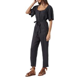 Style 1-1261782965-2696 Joie Black Size 12 Mini Pockets Jumpsuit Dress on Queenly