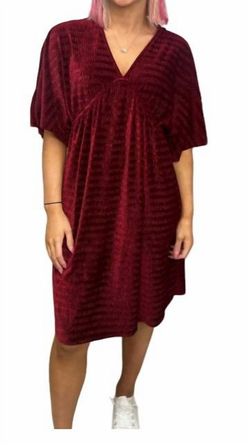 Style 1-1286161-2791 Ces Femme Red Size 12 Mini Velvet 1-1286161-2791 Plus Size V Neck Cocktail Dress on Queenly