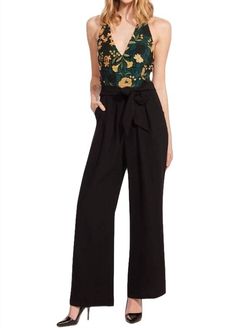 Style 1-1310151337-1498 EVA FRANCO Multicolor Size 4 Halter Pockets Tall Height 50 Off Jumpsuit Dress on Queenly