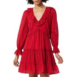 Style 1-137059847-1498 Joie Red Size 4 Free Shipping Summer Long Sleeve Tall Height Cocktail Dress on Queenly