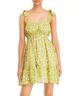 Style 1-1378505733-3236 FAITHFULL THE BRAND Green Size 4 Tall Height Summer Print Cocktail Dress on Queenly