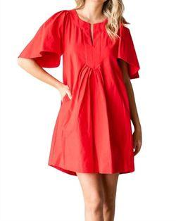 Style 1-1427325265-3471 Veveret Red Size 4 Tall Height Casual Sorority Cocktail Dress on Queenly