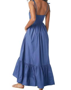 Style 1-1447356-2901 Misa Los Angeles Blue Size 8 Military Straight Dress on Queenly