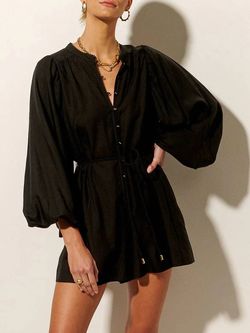 Style 1-1479715518-2696 KIVARI Black Size 12 High Neck Lace Jumpsuit Dress on Queenly