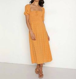 Style 1-1540223444-2696 FAITHFULL THE BRAND Orange Size 12 Floral Cocktail Dress on Queenly