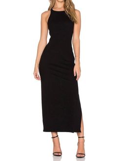 Style 1-1563028125-649 JAMES PERSE Black Size 2 Floor Length Cocktail Dress on Queenly