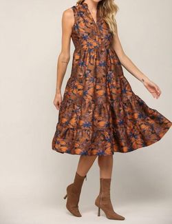 Style 1-1616875399-3011 Fate Brown Size 8 Ruffles Cocktail Dress on Queenly