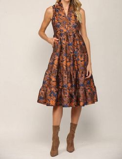 Style 1-1616875399-3011 Fate Brown Size 8 Ruffles Cocktail Dress on Queenly