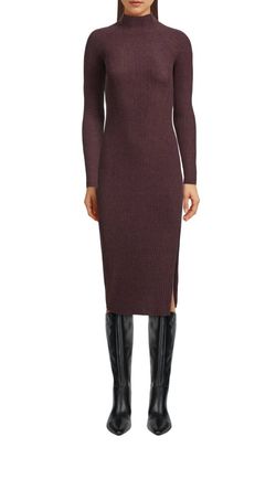 Style 1-162108217-2791 Enza Costa Brown Size 12 Tall Height Spandex Polyester Plus Size Cocktail Dress on Queenly