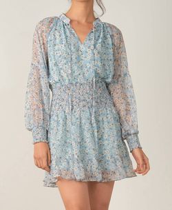 Style 1-1621146427-2793 ELAN Blue Size 12 Sleeves Mini Cocktail Dress on Queenly