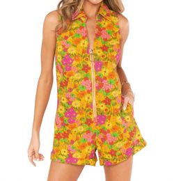 Style 1-1630893459-3855 Show Me Your Mumu Multicolor Size 0 Jumpsuit Floral Cocktail Dress on Queenly