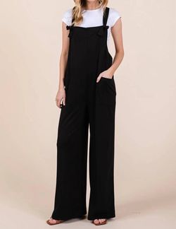 Style 1-191071341-3011 BOMBOM Black Size 8 Spandex Floor Length Jumpsuit Dress on Queenly