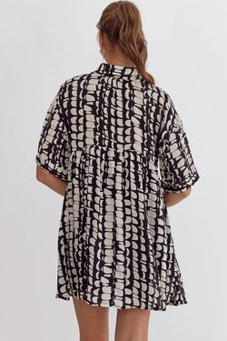 Style 1-1924693218-3775 entro Black Size 16 Free Shipping Print Tall Height Plus Size Cocktail Dress on Queenly