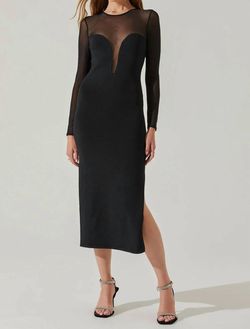 Style 1-1948233928-3011 ASTR Black Size 8 Long Sleeve Sleeves Keyhole Cocktail Dress on Queenly