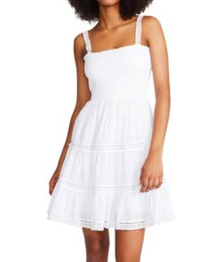 Style 1-1961533448-2696 STEVE MADDEN White Size 12 Plus Size Bridal Shower Cocktail Dress on Queenly