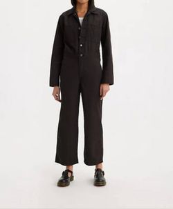 Style 1-1983400481-2696 LEVI'S Black Size 12 Jewelled Tall Height Plus Size Jumpsuit Dress on Queenly