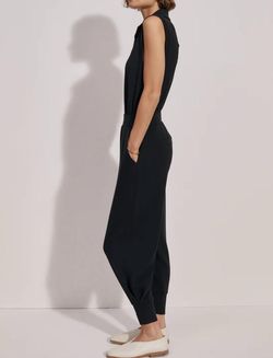 Style 1-2019213995-2901 VARLEY Black Size 8 High Neck Jumpsuit Dress on Queenly