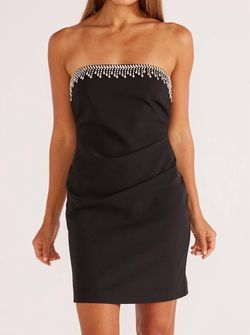Style 1-2035672565-2696 MINKPINK Black Size 12 Polyester Strapless Plus Size Cocktail Dress on Queenly