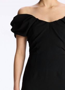 Style 1-2102112197-1498 A.L.C. Black Size 4 Polyester Tall Height Cocktail Dress on Queenly
