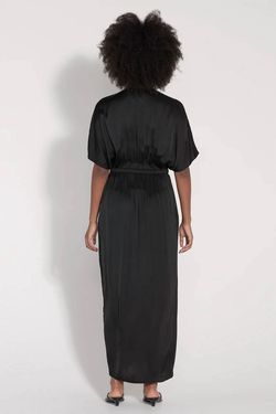 Style 1-2129942320-5 Raquel Allegra Black Size 0 V Neck Tall Height Cocktail Dress on Queenly