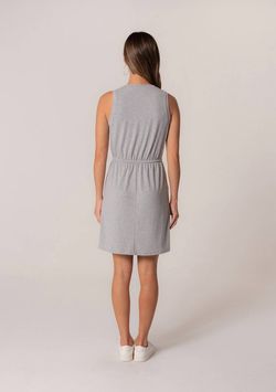 Style 1-216151381-3236 LOVESTITCH Gray Size 4 Summer Sorority Pockets Spandex Cocktail Dress on Queenly