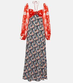 Style 1-2169985063-3852 RIXO Red Size 0 Print Vintage Tall Height Cocktail Dress on Queenly