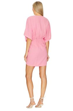 Style 1-2180348880-3855 young fabulous & broke Pink Size 0 Belt Mini Cocktail Dress on Queenly