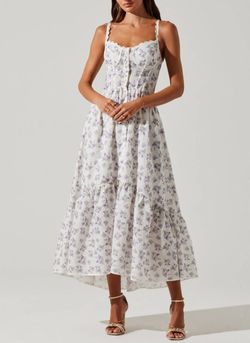 Style 1-2188689823-2696 ASTR White Size 12 Floral Polyester Cocktail Dress on Queenly