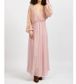 Style 1-2193196495-95 forte forte Pink Size 2 1-2193196495-95 Floor Length Straight Dress on Queenly
