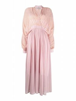 Style 1-2193196495-95 forte forte Pink Size 2 Embroidery Straight Dress on Queenly