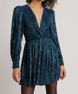 Style 1-2197399949-3236 SABINA MUSAYEV Blue Size 4 Summer Polyester Shiny Cocktail Dress on Queenly