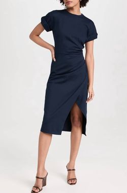 Style 1-24111653-2696 FRAME Blue Size 12 Free Shipping Sleeves 1-24111653-2696 Cocktail Dress on Queenly