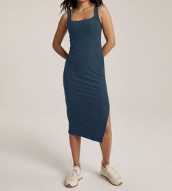 Style 1-2412178829-2696 BEYOND YOGA Blue Size 12 Square Neck Cocktail Dress on Queenly