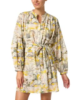Style 1-2479626507-3011 CHUFY Yellow Size 8 Sleeves Sorority Floral Long Sleeve Cocktail Dress on Queenly
