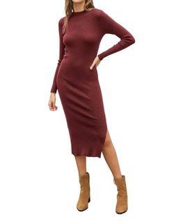Style 1-2503577421-3471 DRESS FORUM Red Size 4 Tall Height Side Slit Burgundy Cocktail Dress on Queenly