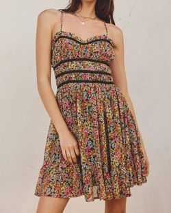 Style 1-2585417182-2696 DRESS FORUM Brown Size 12 Ruffles Floral Cocktail Dress on Queenly