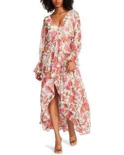 Style 1-2669158434-3855 STEVE MADDEN Pink Size 0 Vintage Corset Polyester Side slit Dress on Queenly