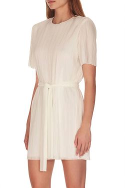 Style 1-2721611637-2901 Amanda Uprichard White Size 8 Mini Belt Cocktail Dress on Queenly