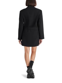 Style 1-2760220736-2901 STEVE MADDEN Black Size 8 Free Shipping Polyester Cocktail Dress on Queenly