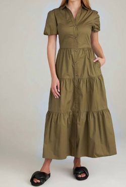 Style 1-2828200394-2901 js71 Green Size 8 Olive Straight High Neck Mini Cocktail Dress on Queenly
