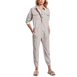 Style 1-2897918181-95 JAMES PERSE Gray Size 2 1-2897918181-95 Sleeves Free Shipping Tall Height Jumpsuit Dress on Queenly
