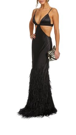 Style 1-317399177-3471 cult gaia Black Size 4 Tall Height Free Shipping Straight Dress on Queenly