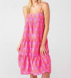 Style 1-3265297564-3236 j.marie Pink Size 4 Straight Print Polyester Cocktail Dress on Queenly
