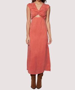 Style 1-3362098773-2901 LOST + WANDER Pink Size 8 Side Slit Free Shipping Velvet Straight Dress on Queenly