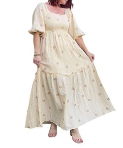 Style 1-3364649263-2791 J.NNA White Size 12 Embroidery Plus Size Military Straight Dress on Queenly
