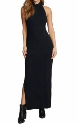 Style 1-338632806-2901 Chaser Black Size 8 Spandex Tall Height Jersey Straight Dress on Queenly
